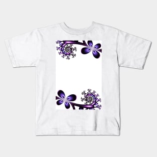 Butterflies and Flower Pattern Kids T-Shirt